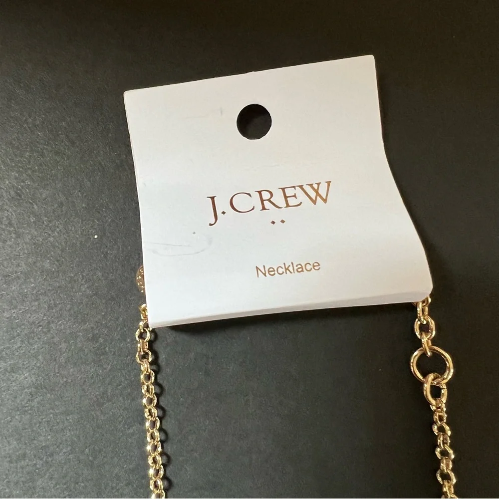 J. Crew Factory Rainbow Crystal Statement Necklace NWT